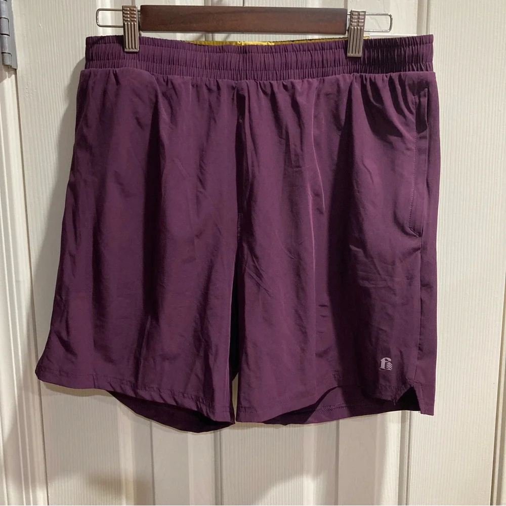 Bonobos Fielder Men's Burgundy Hybrid 2-in-1 Performance Shorts Size M